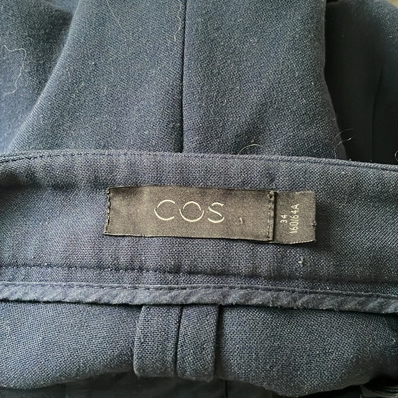 COS Blue Wide leg trousers - Picture 4 of 8